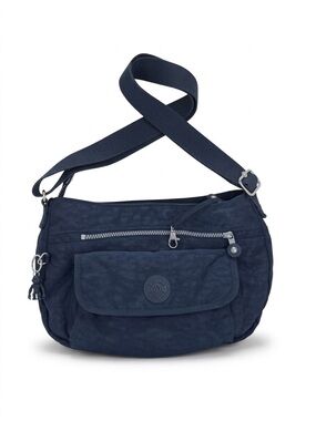 Kipling Syro Crossbody Bag Dark Navy Blue Nylon Y2K Gorpcore Messenger